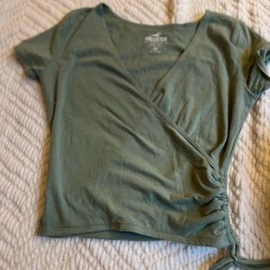 Hollister Sage Green Cinched Top